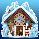 Christmas House Clock widget logo