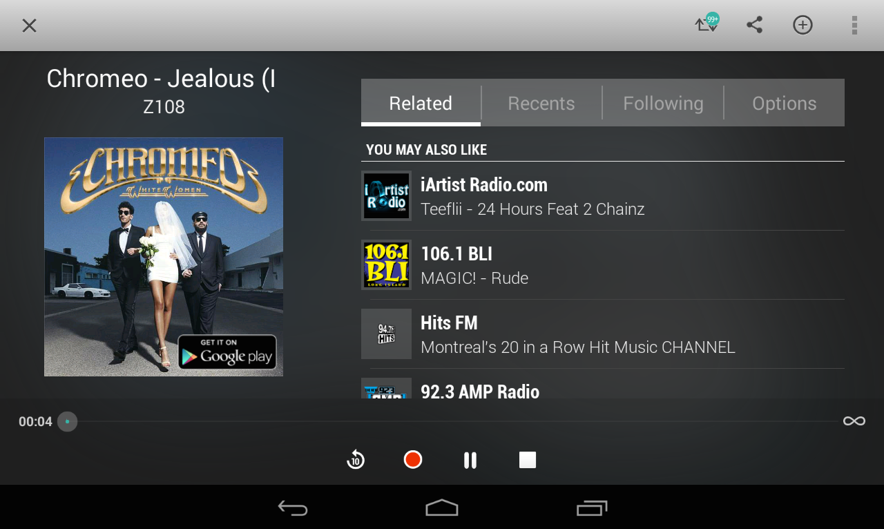   TuneIn Radio Pro - Live Radio- หน้าจอ 