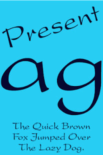 download Present FlipFont free