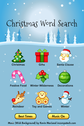 Christmas Word Search Game