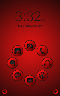Smart launcher theme SoftRed