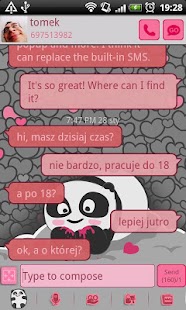 GO SMS Pro Panda Bear Theme