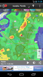 WeatherBug Bervariasi berdasarkan perangkat