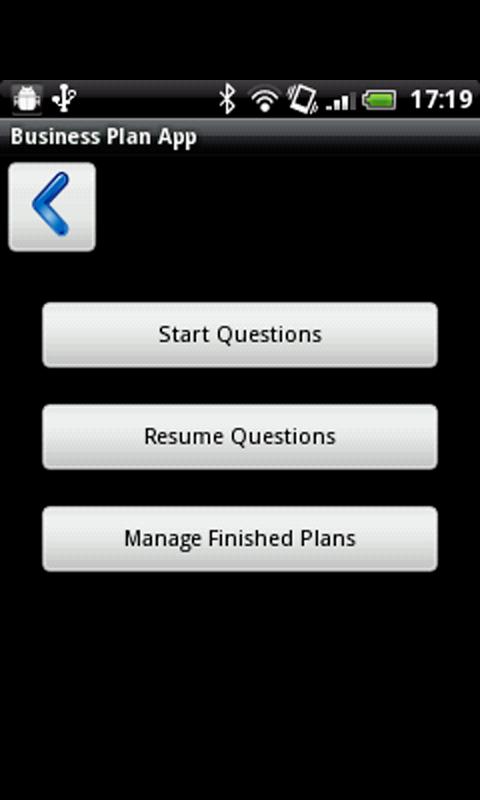 Business Plan App Screen 2
