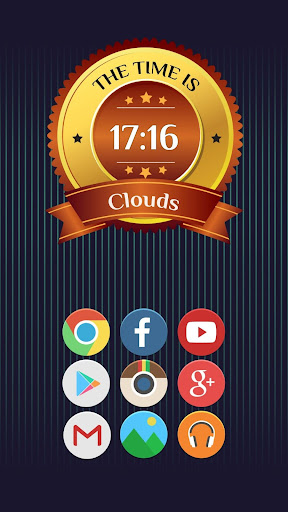 【免費個人化App】Golden Clocks - Zooper Widget-APP點子