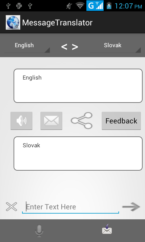 Android application Message Translator Ad free screenshort