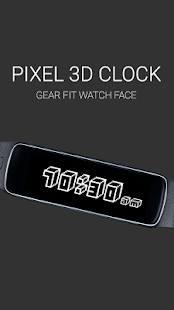Pixel 3D Clock for Gear Fit