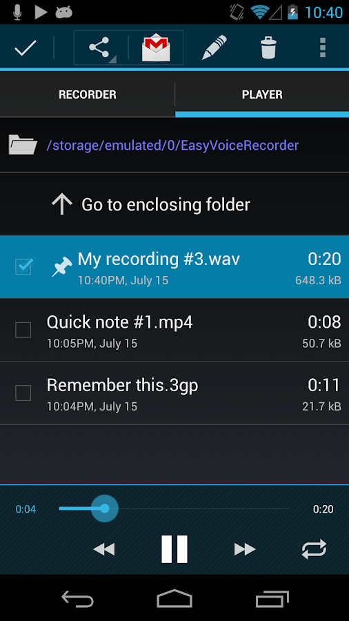 Easy Voice Recorder Pro v1.7.5 APK