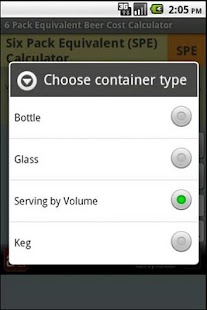 Beer Cost Calculator (Ad Free) Screen 2
