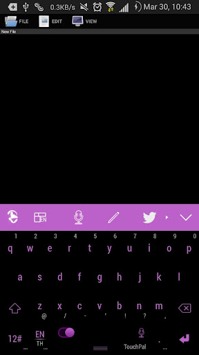 Flat Purple skin for TouchPal