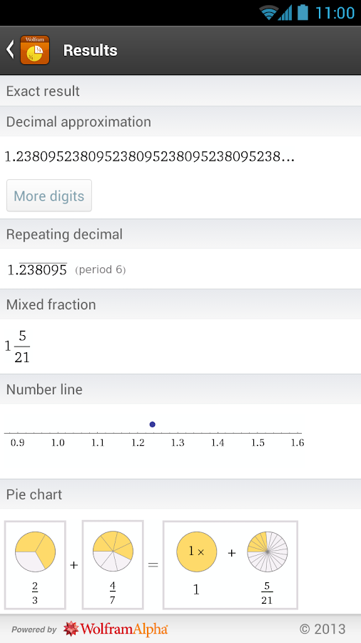 fractions reference app
