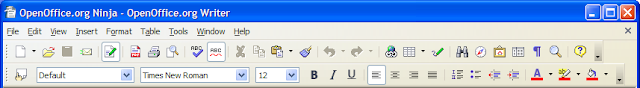 OpenOffice.org Writer 2.3.1 default icons show in Windows XP