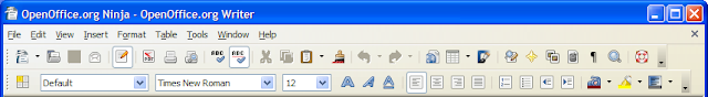 OpenOffice.org Writer 2.3.1 Tango icons show in Windows XP