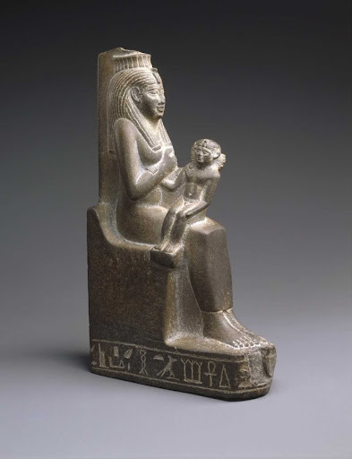 Statue of Isis Holding the Child Horus