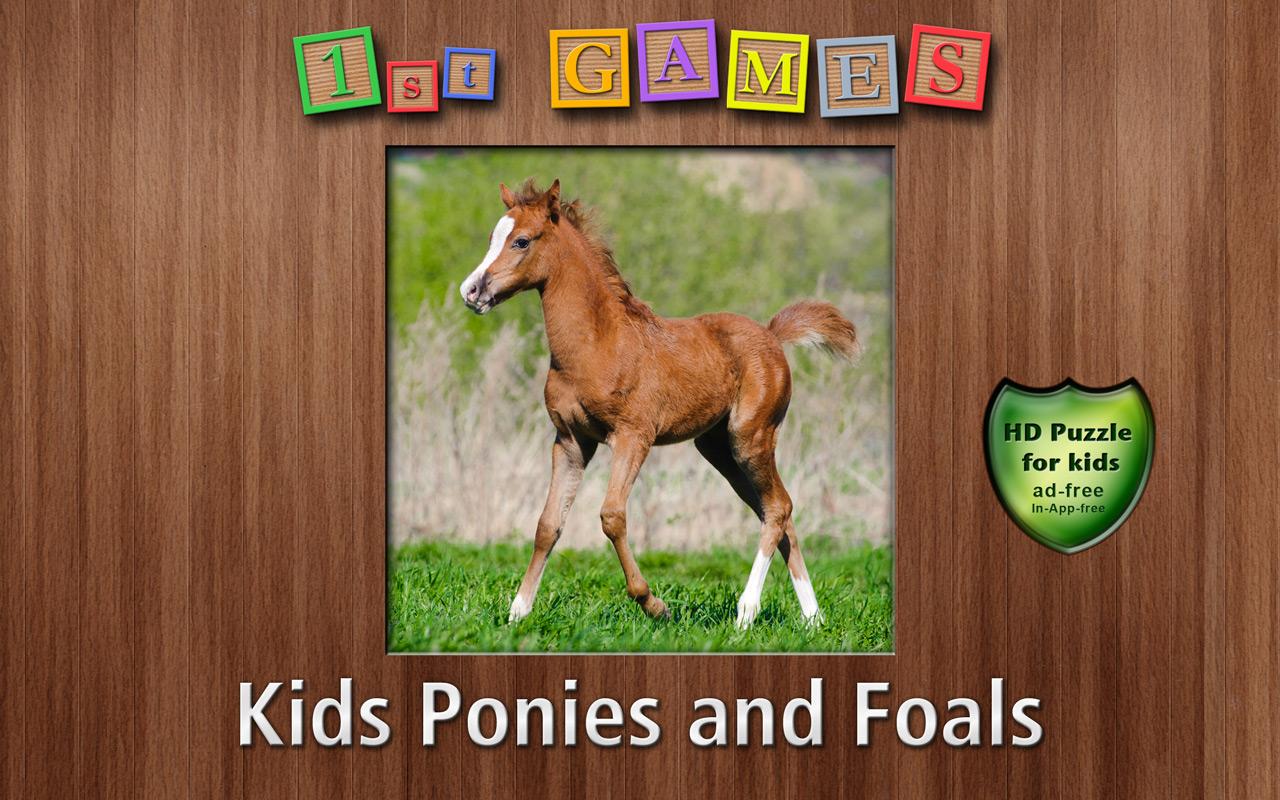 Android application 1st Games Kids Pony Puzzles screenshort