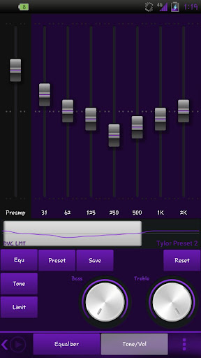 【免費個人化App】Poweramp Purple Silk Skin-APP點子