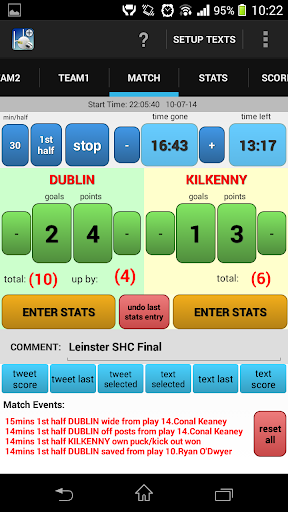 GAA Scores Stats Plus