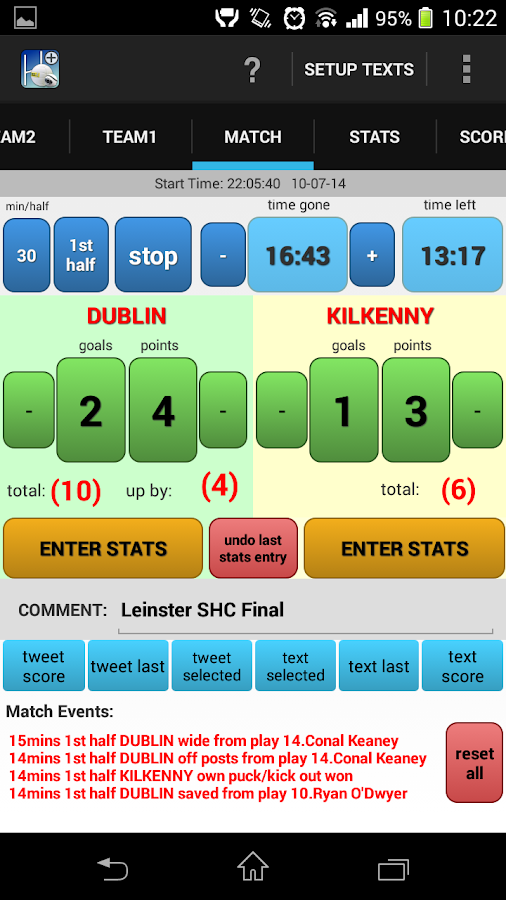 GAA Scores Stats Plus Android Apps on Google Play
