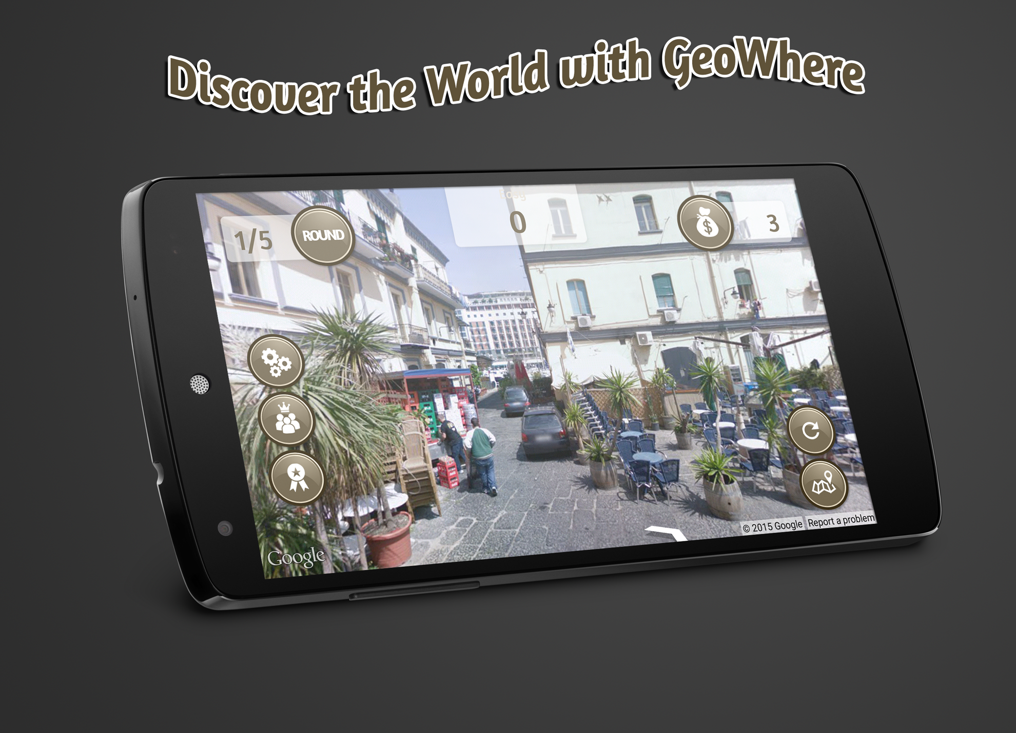 Android application GeoWhere Geography Learning screenshort