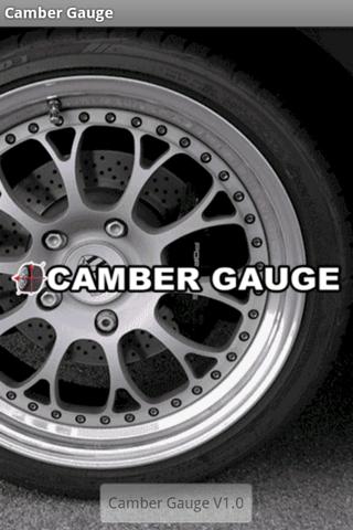 Android application Camber Gauge screenshort