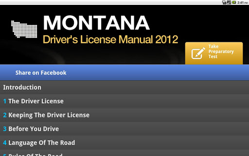 【免費教育App】Montana Driver Manual Free-APP點子