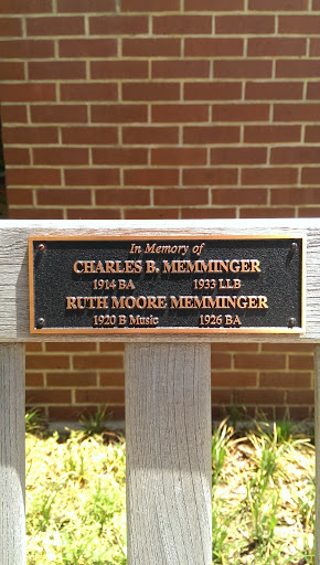 Charles B. Memminger Memorial Bench