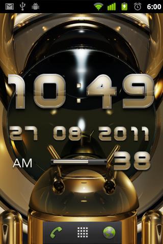 Golden Light Digital Clock