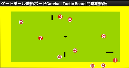 ゲートボール戦術ボードGateballTacticBoard
