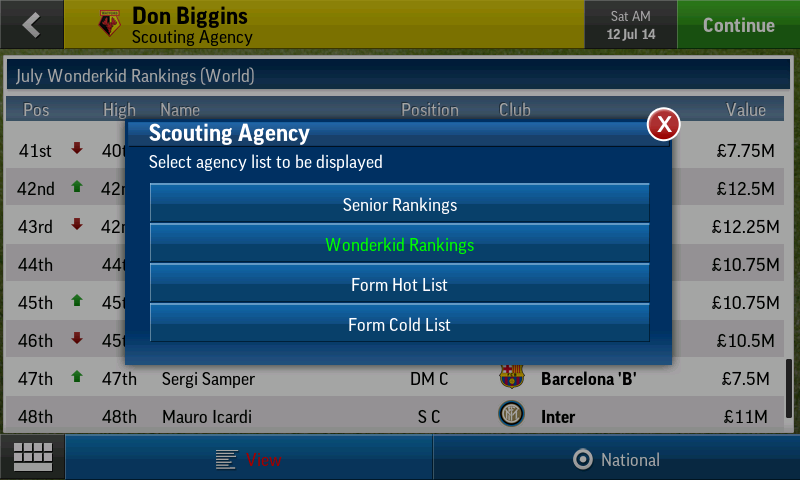 Football Manager Handheld 2015 - screenshot
