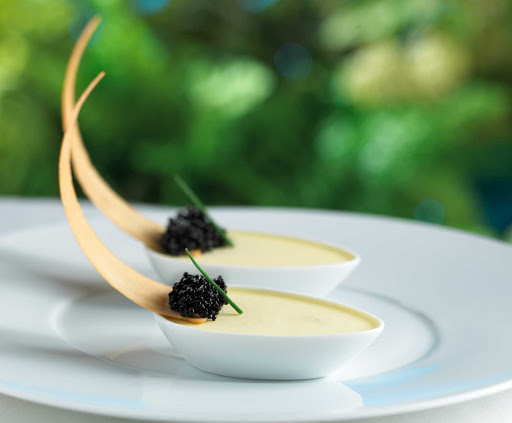 150-Central-Park-Royal-Caribbean-caviar - Care for caviar, dear? 150 Central Park aboard Oasis of the Seas offers guests an intimate dining experience overseen by James Beard Award-winning chef and Miami restaurateur Michael Schwartz.
 