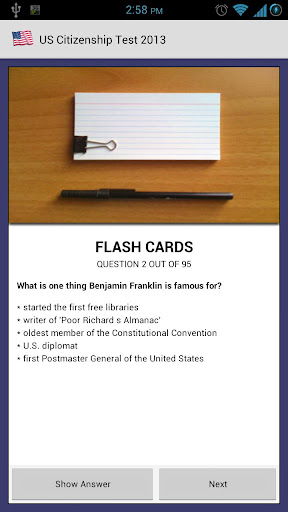 【免費教育App】US Citizenship Test 2013 Free-APP點子