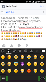 Green Neon - Emoji Keyboard