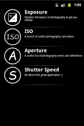Android application Photography PA screenshort