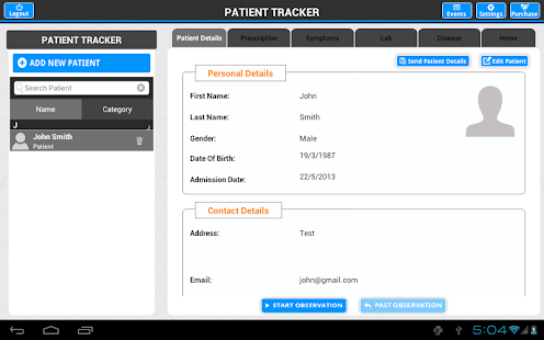 Patient Tracker