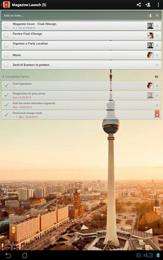 Wunderlist Android