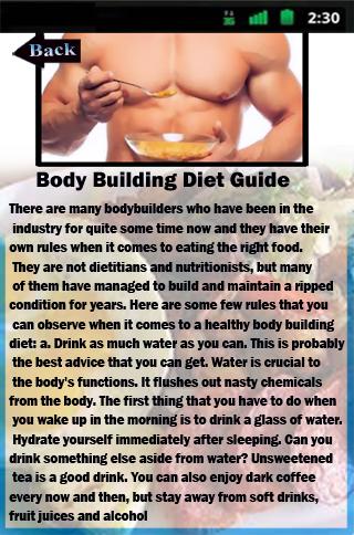 Body Building Diet Guide