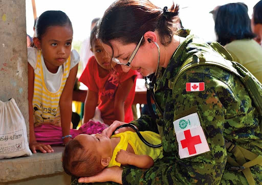 Canadian Flag - 1st Canadian Field Hospital in Philippines (Operation RENAISSANCE)