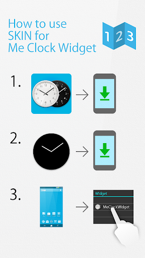 Steel clock widget -Me Clock