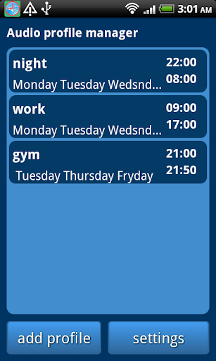 Audio Profile Manager