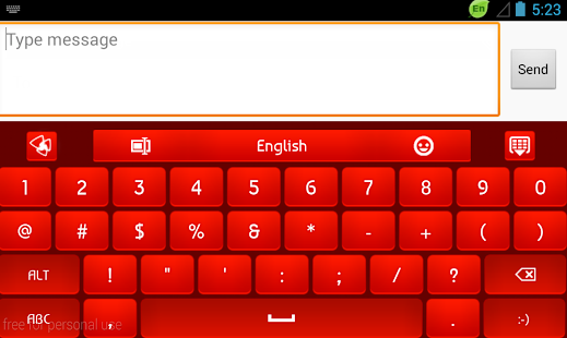 GO Keyboard Red Rose Screenshots 2