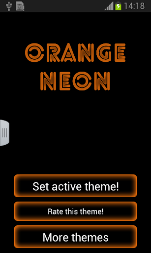 Orange Neon Go Keyboard