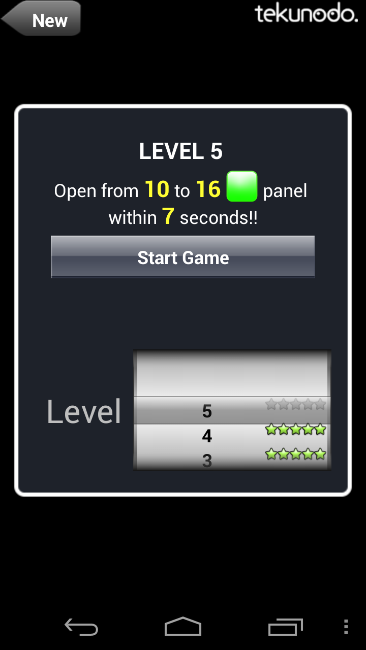 Touch the Numbers for Android Screen 3