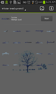 download Winter tree go launcher theme free