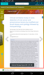  J Can Res Ther(JCRT) – miniatúra snímky obrazovky  