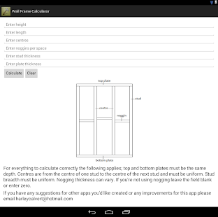 Lastest Wall Frame Calc - Carpentry APK for PC