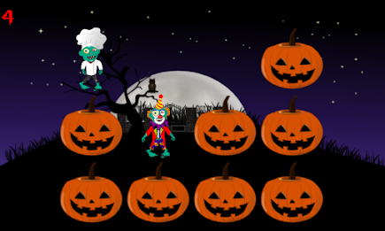 Halloween Zombies Memory Game poster 3