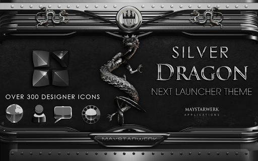 免費下載生活APP|NEXT theme dragon silver app開箱文|APP開箱王