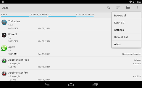 Screenshot AppMonster Pro Backup Restore v3.4.7