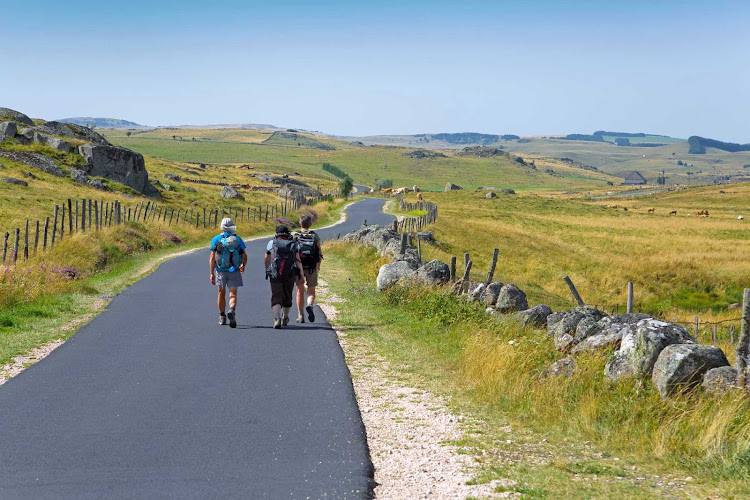 Hiking through Santiago de Compostela, the capital city of Galicia in northwestern Spain.