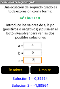 Ecuaciones y Sistemas Screenshots 2
